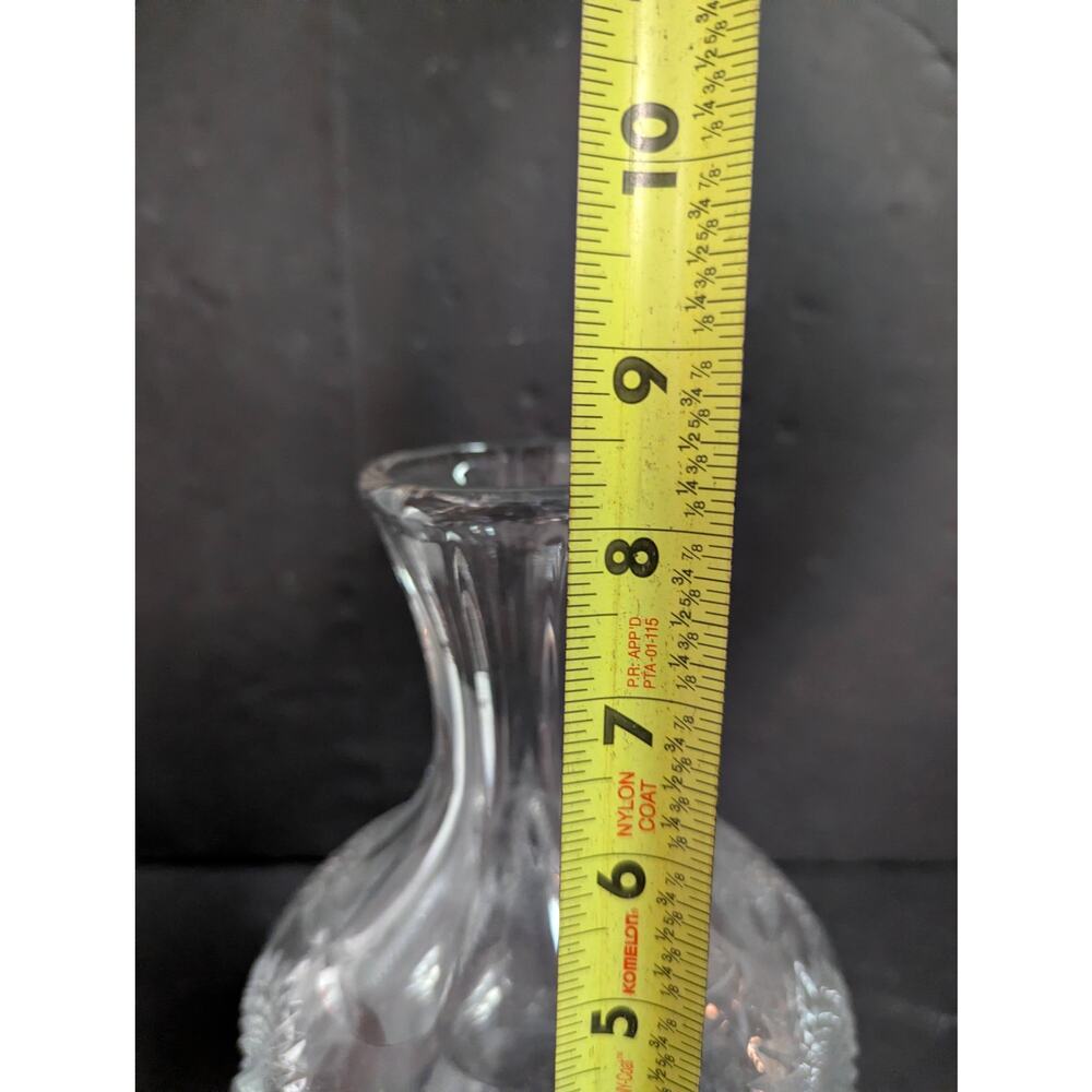 Vintage Mid-Century Pressed Glass Starburst Bud Vase Floral Decor Barware - Picture 13 of 13